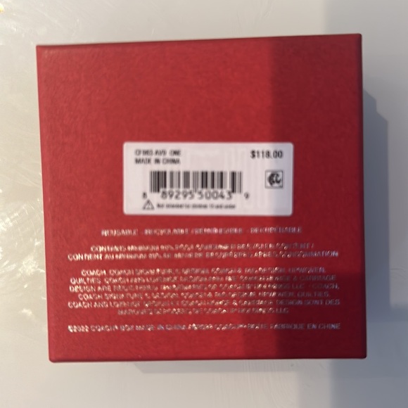 COACH Silver Crystal C Logo, Stone and Heart Earring Stud Set Trio Earrings NEW - Picture 4 of 4